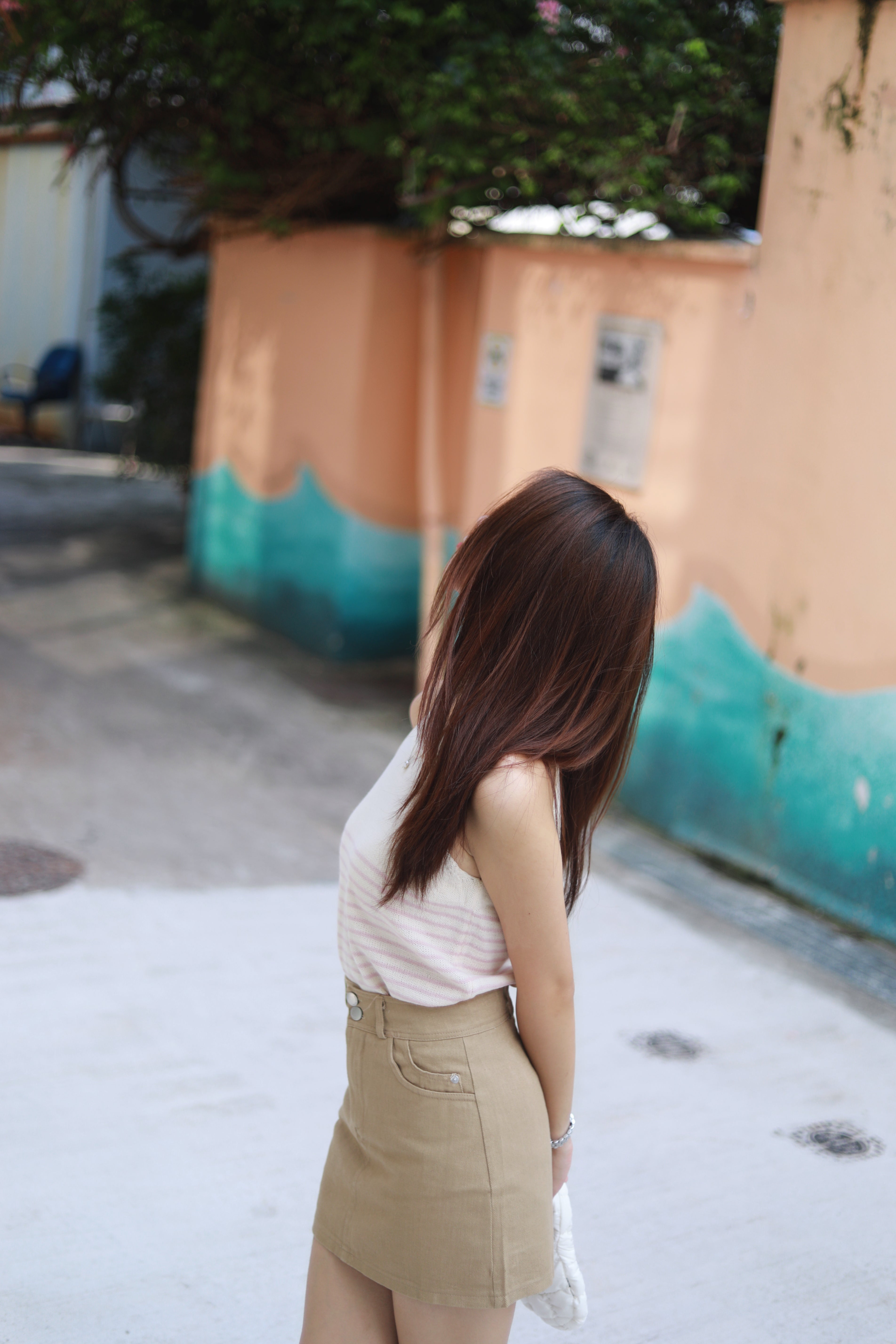 TINNA STRIPES KNIT SLEEVELESS TOP IN PINK