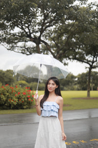 TILDA RUFFLE TOP IN BLUE