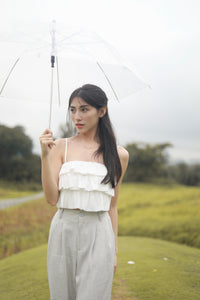 TILDA RUFFLE TOP IN WHITE