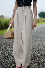 Load image into Gallery viewer, DOHA HIGH WAIST STRAIGHT LEG PARTS IN CREAM/BLACK/LIGHT GREY
