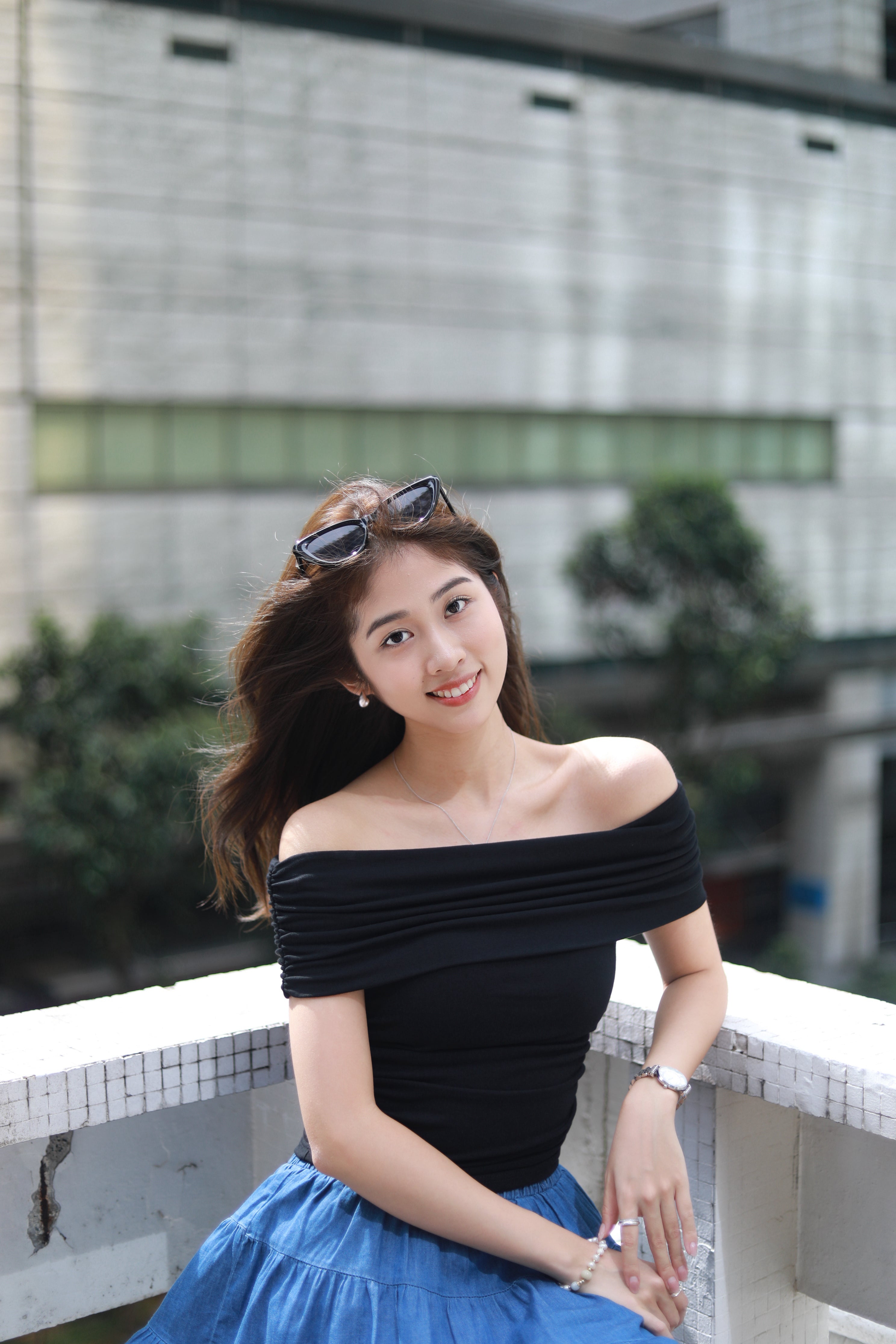 JENNY OFF-SHOULDER TOP IN BLACK