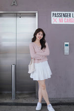 Load image into Gallery viewer, MANCY BUTTON KNIT CARDIGAN IN LIGHT PINK
