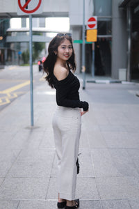 MARIS STRAIGHT CUT PANTS IN CREAM