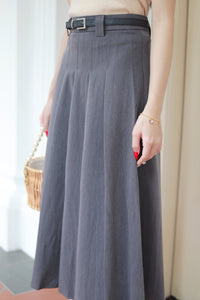 FAITH PLEATS MIDI SKIRT