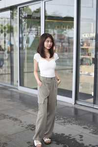 PEYTON CARGO POCKET PANTS IN UMBER