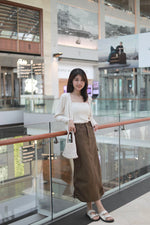 Load image into Gallery viewer, ADRAENA CARGO SKIRT IN CAMEL
