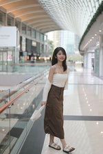 Load image into Gallery viewer, ADRAENA CARGO SKIRT IN CAMEL
