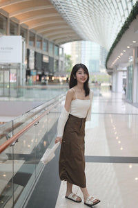 ADRAENA CARGO SKIRT IN CAMEL