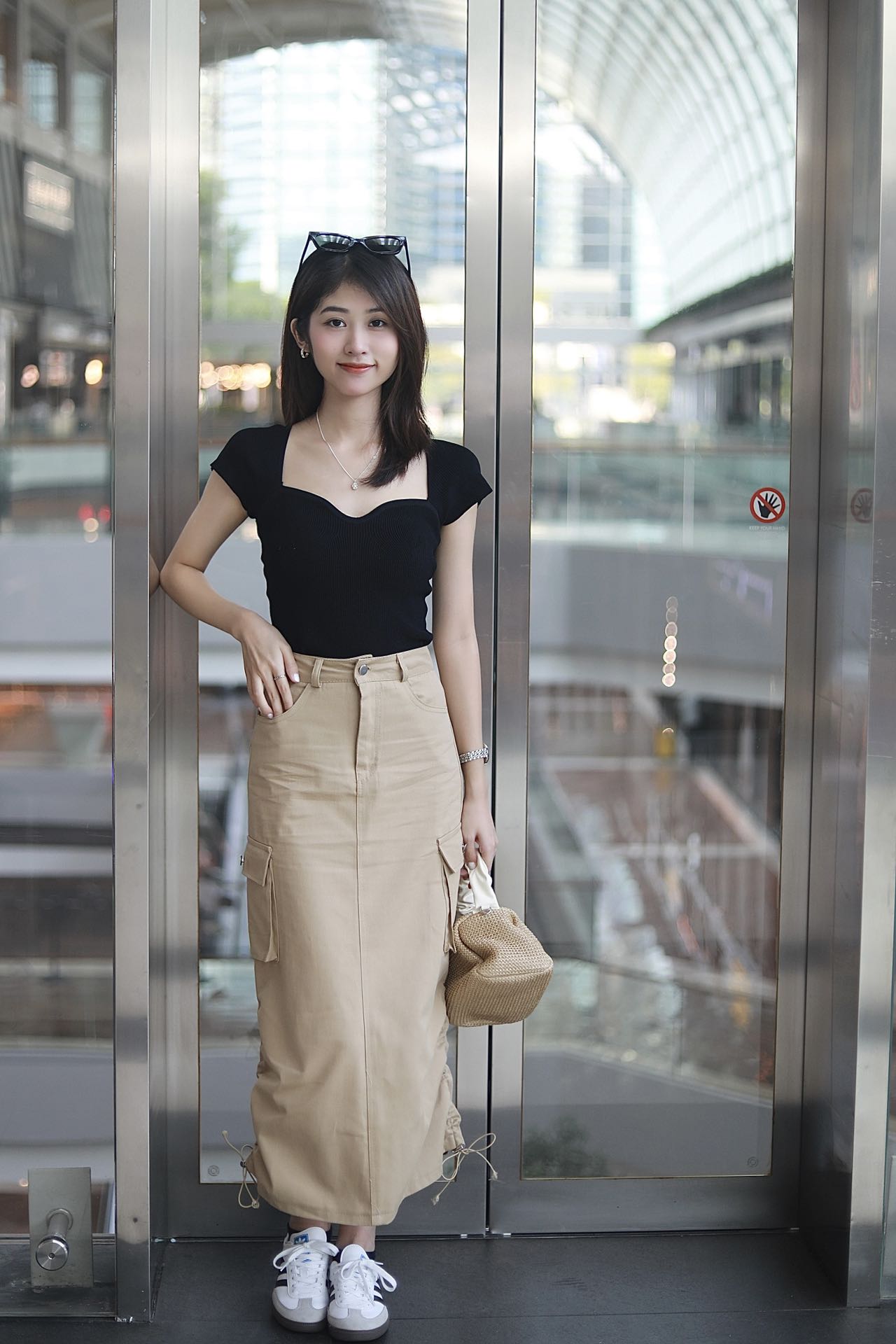 ADRAENA CARGO SKIRT IN KHAKI