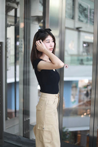 ADRAENA CARGO SKIRT IN KHAKI