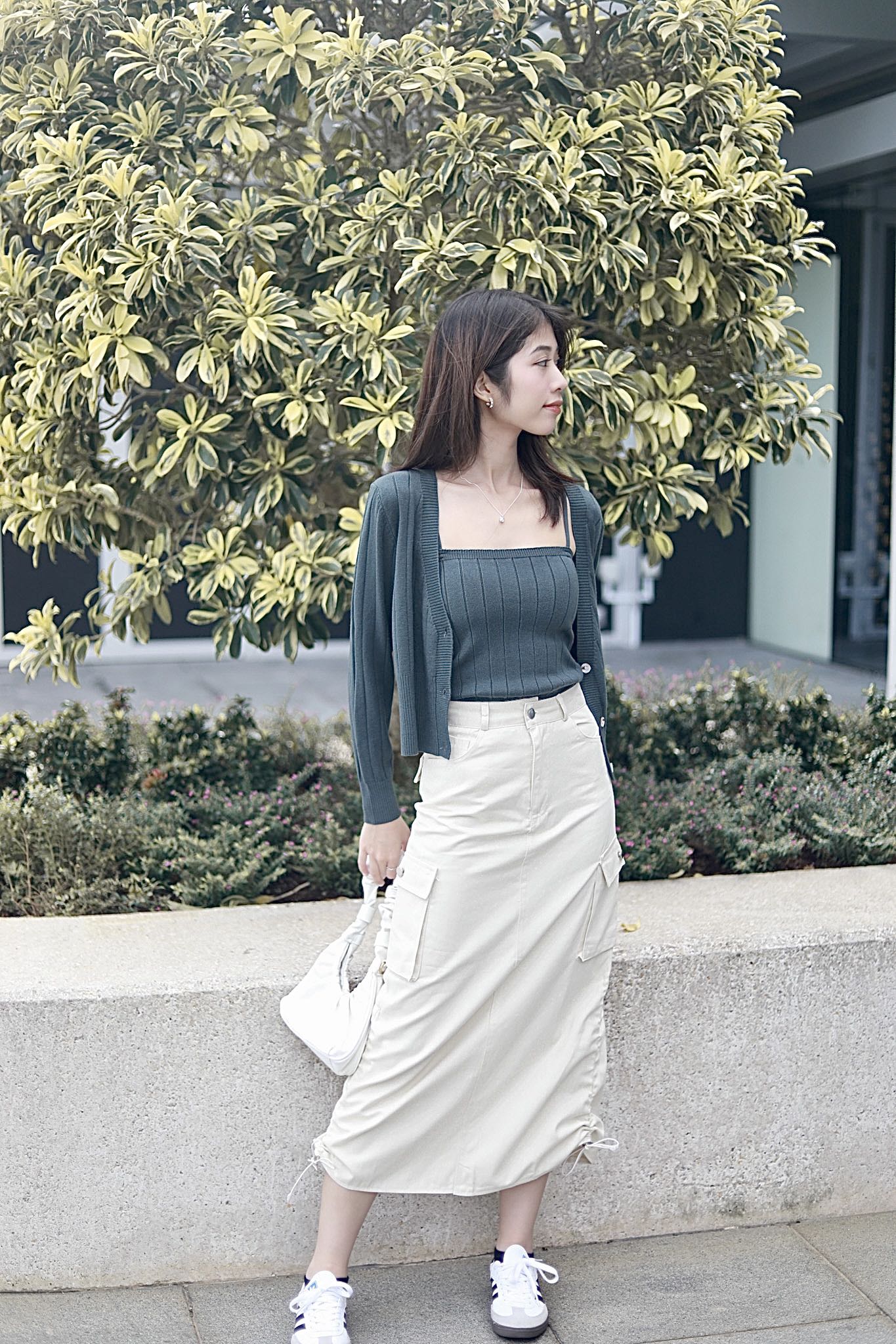 ADRAENA CARGO SKIRT IN BEIGE