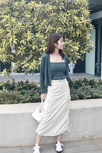 ADRAENA CARGO SKIRT IN BEIGE