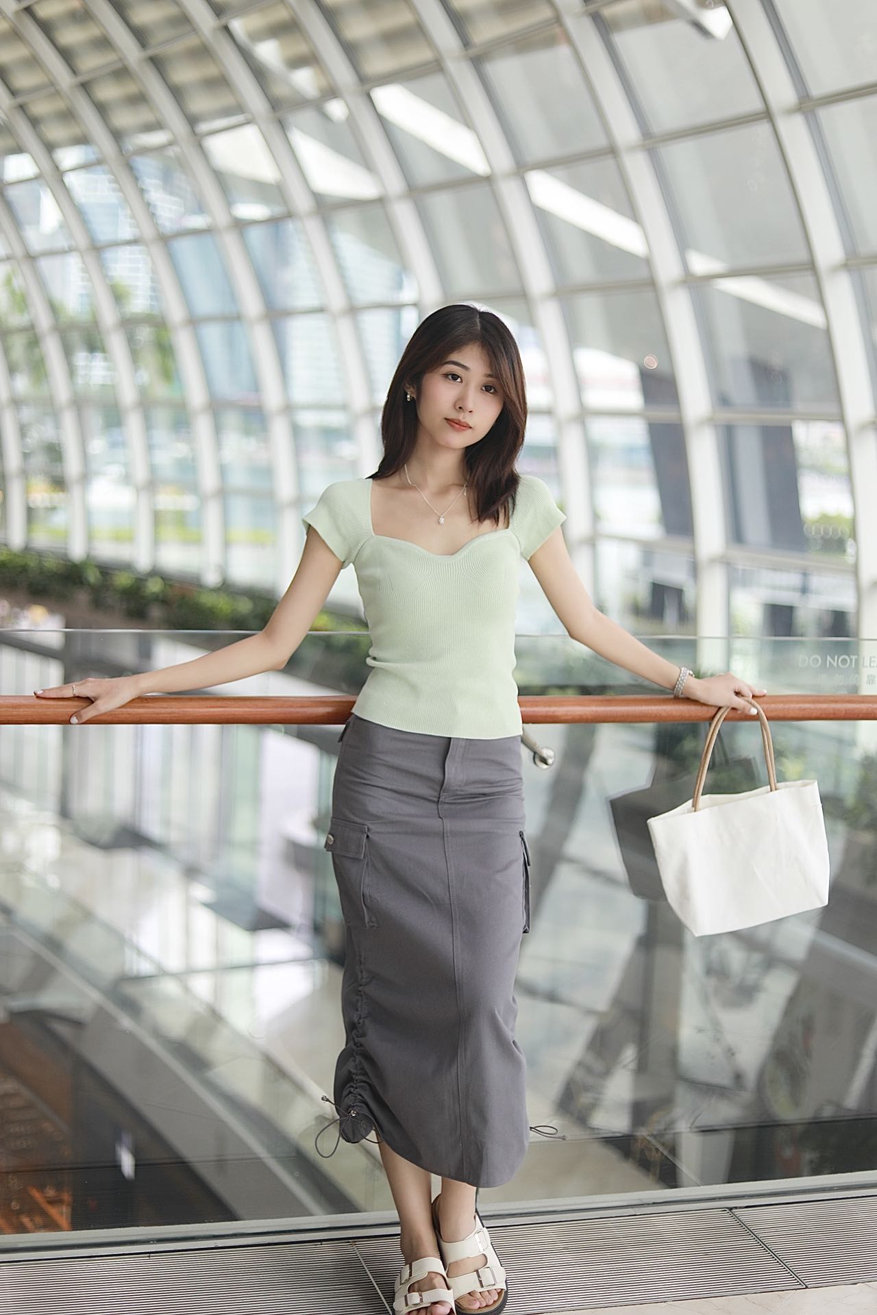 ADRAENA CARGO SKIRT IN GREY