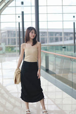 Load image into Gallery viewer, ADRAENA CARGO SKIRT IN BLACK
