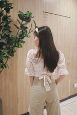 Load image into Gallery viewer, ISSA FLORAL RUCHED TOP
