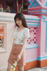 KRYSTAL 2-WAY FLORAL TOP (WHITE)