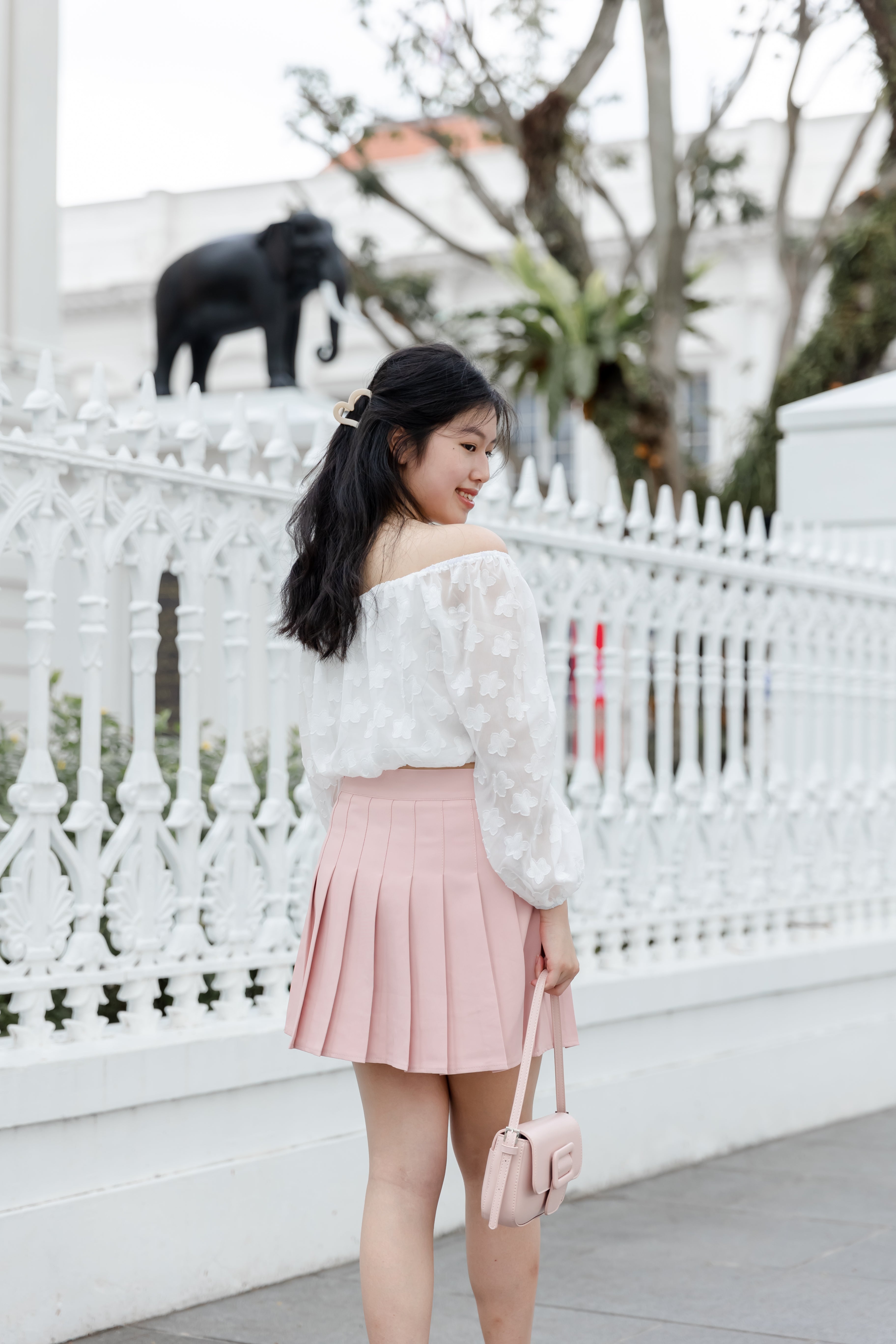 DORA PLEATED SKORTS IN PINK