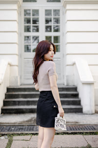 THEA BASIC KNIT TOP IN LATTE