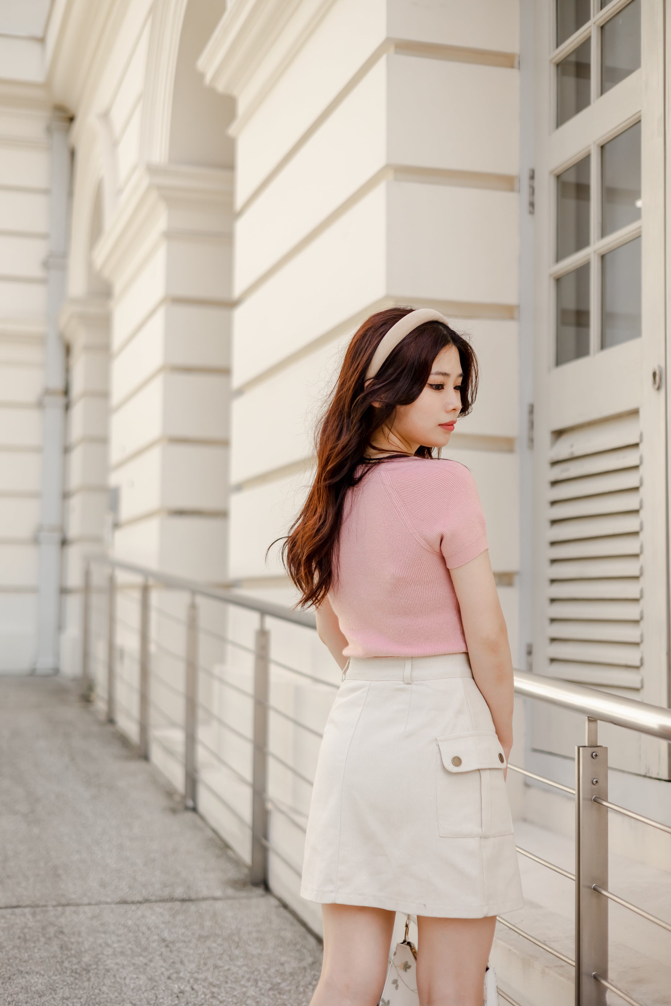 THEA BASIC KNIT TOP IN PINK