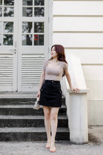 Load image into Gallery viewer, COCO CARGO SKIRT IN BLACK
