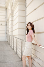 Load image into Gallery viewer, COCO CARGO SKIRT IN CREAM
