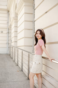 COCO CARGO SKIRT IN CREAM