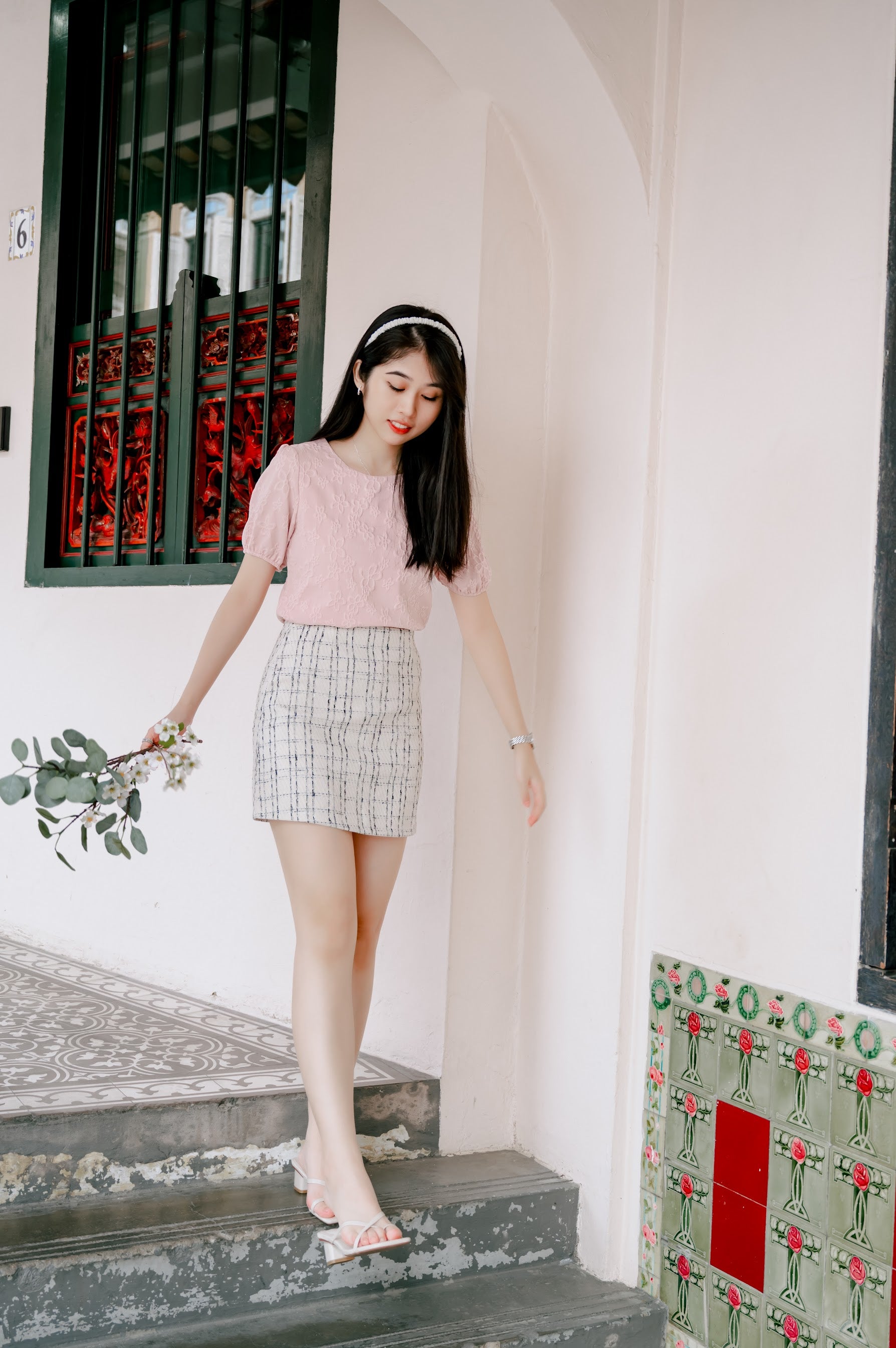 LILY BASIC TWEED SKIRT