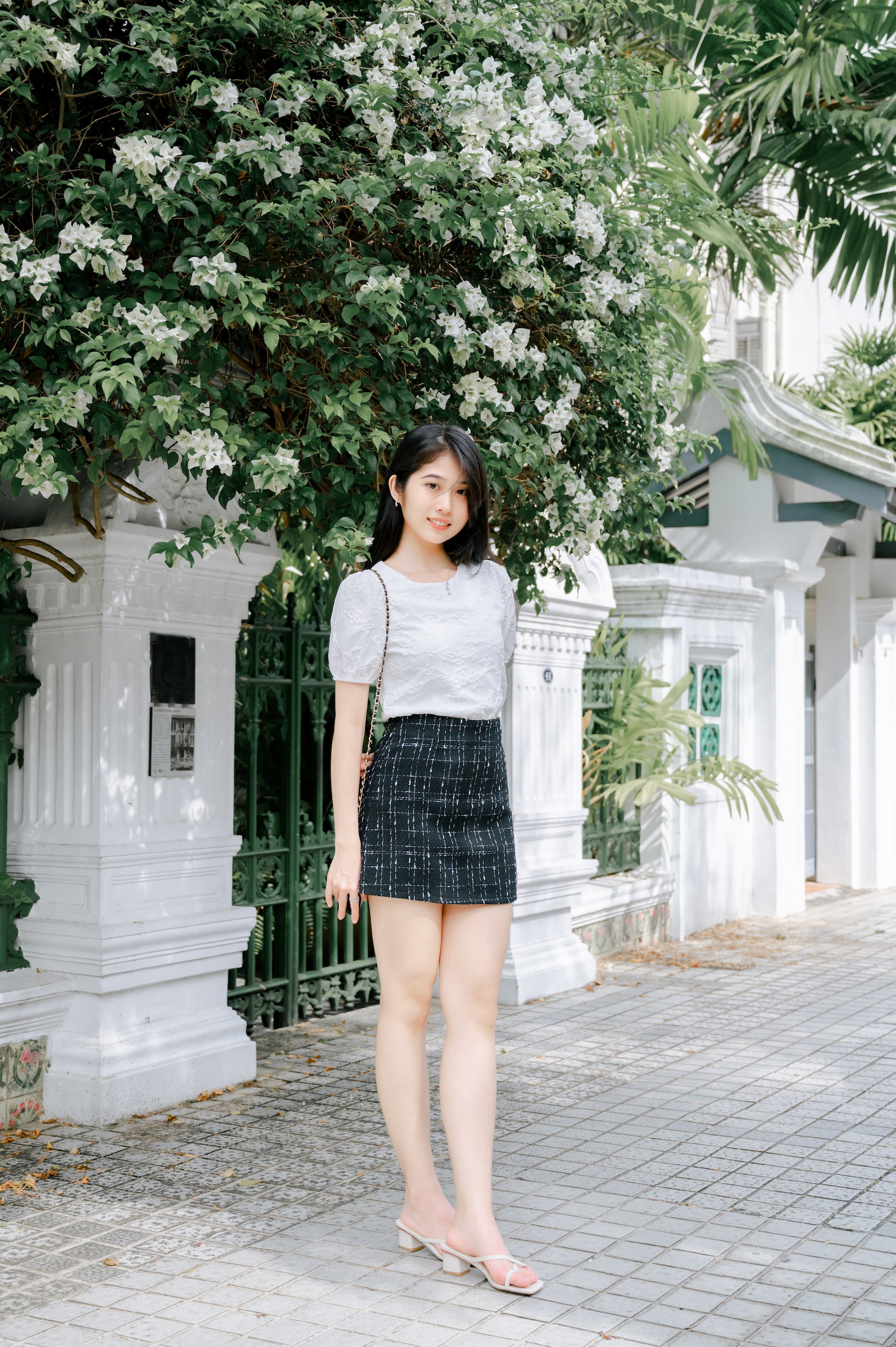 LILY BASIC TWEED SKIRT